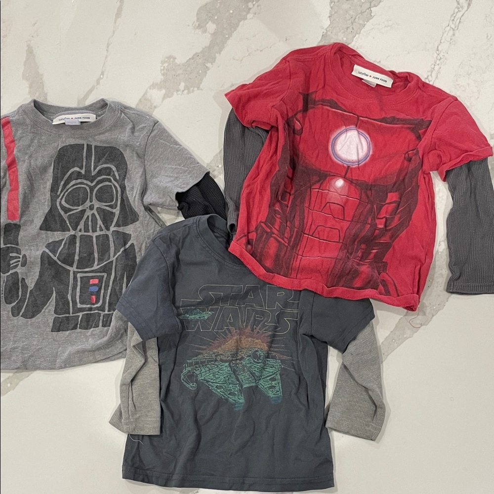 Gap x Junk Food three boys size 2t Long Sleeve T-Shirts